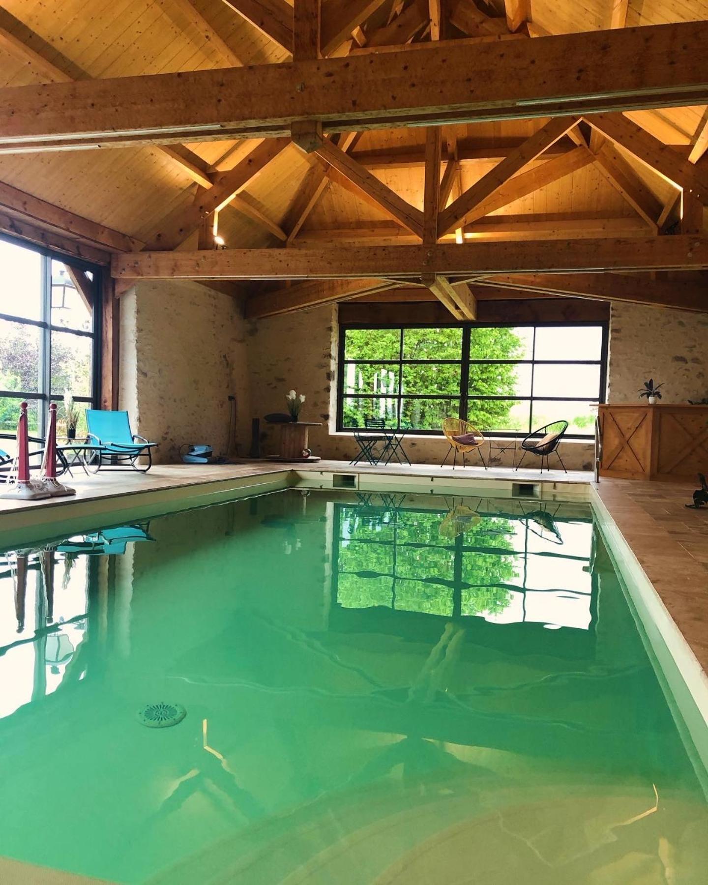 Maison De Vacances Avec Piscine Interieure - Le Grand Champagne Villa Saint-Victeur Екстериор снимка